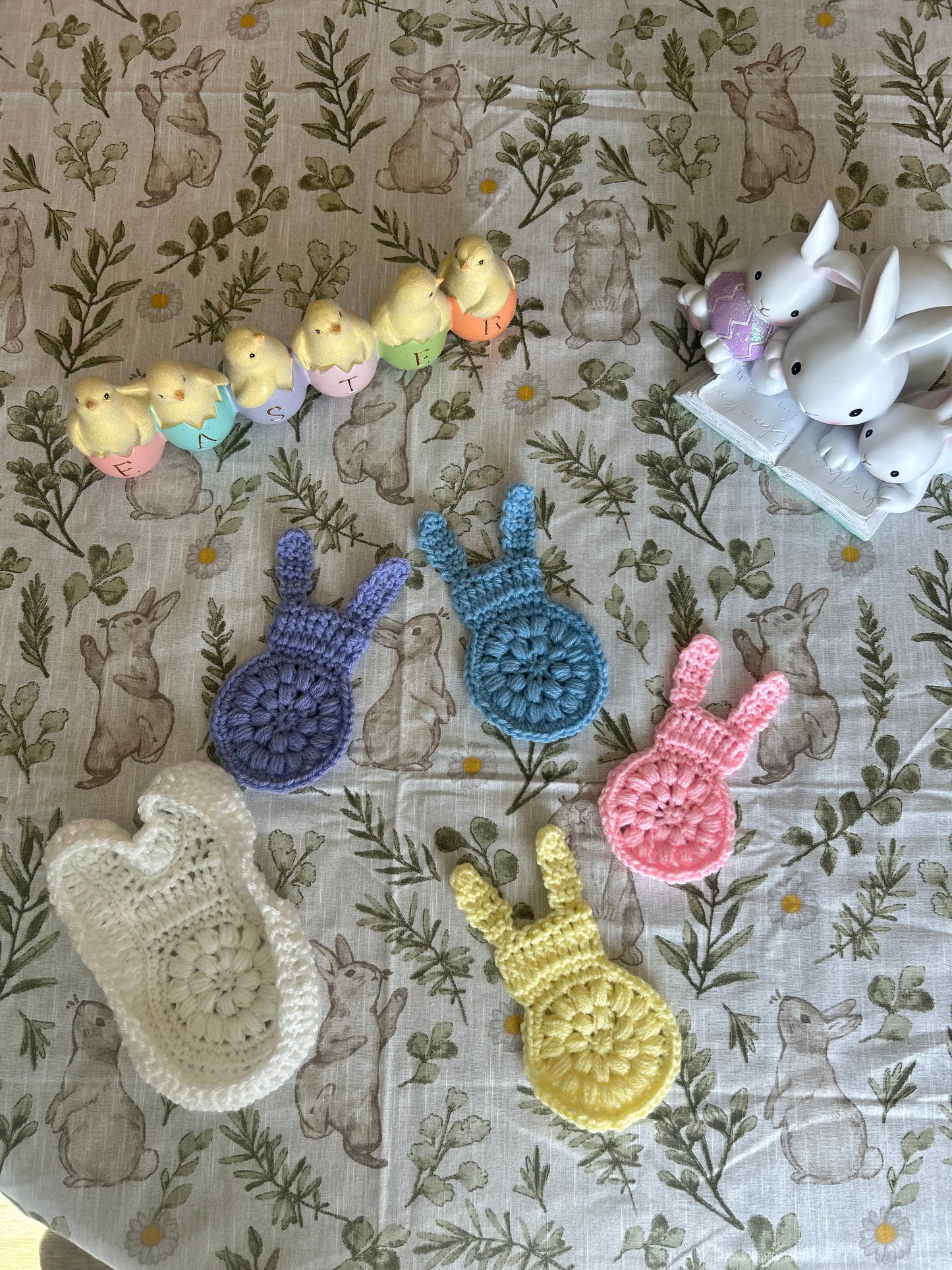 Pastel Easter Coasters with Holder