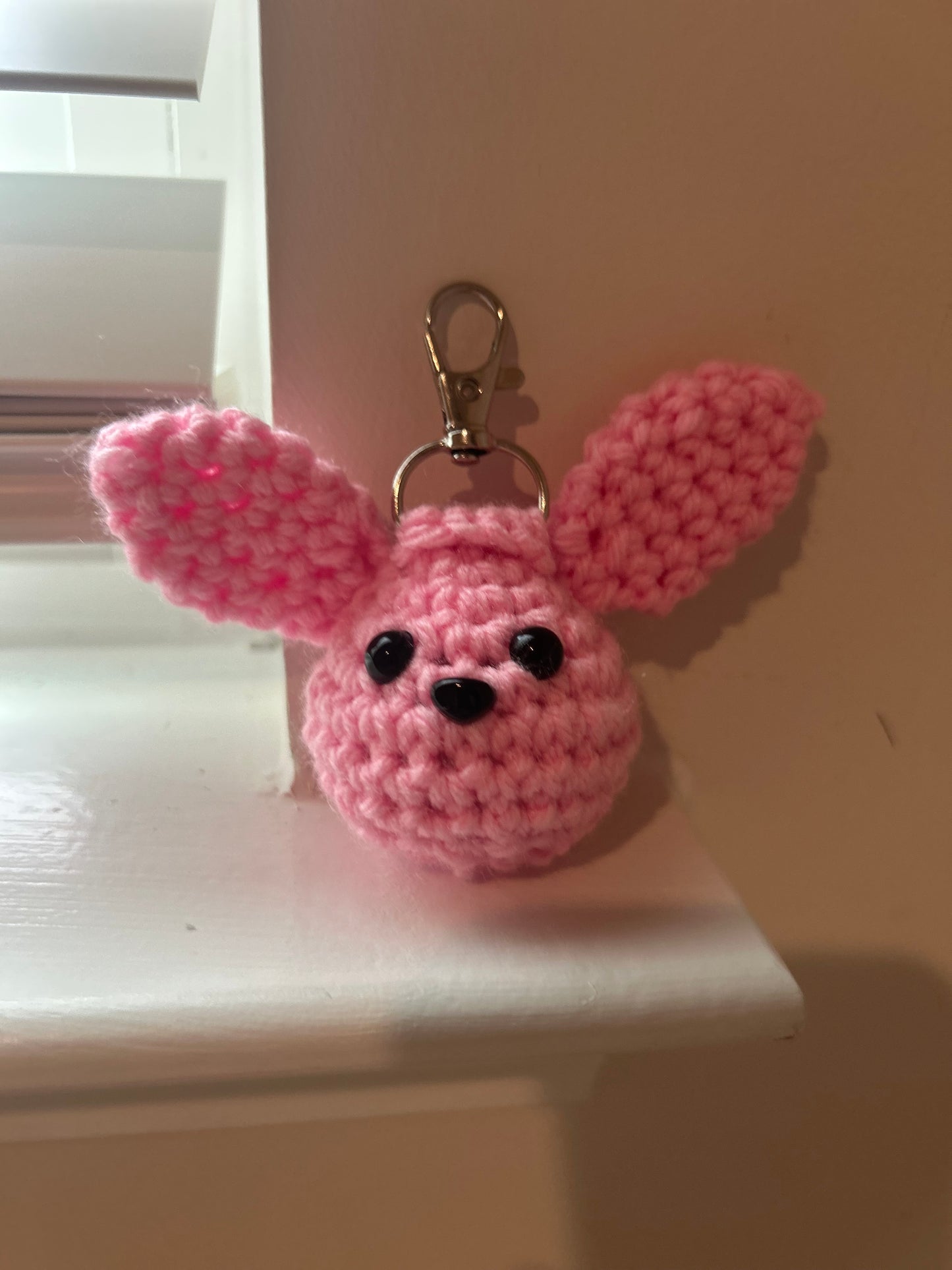 Easter bunny keychain