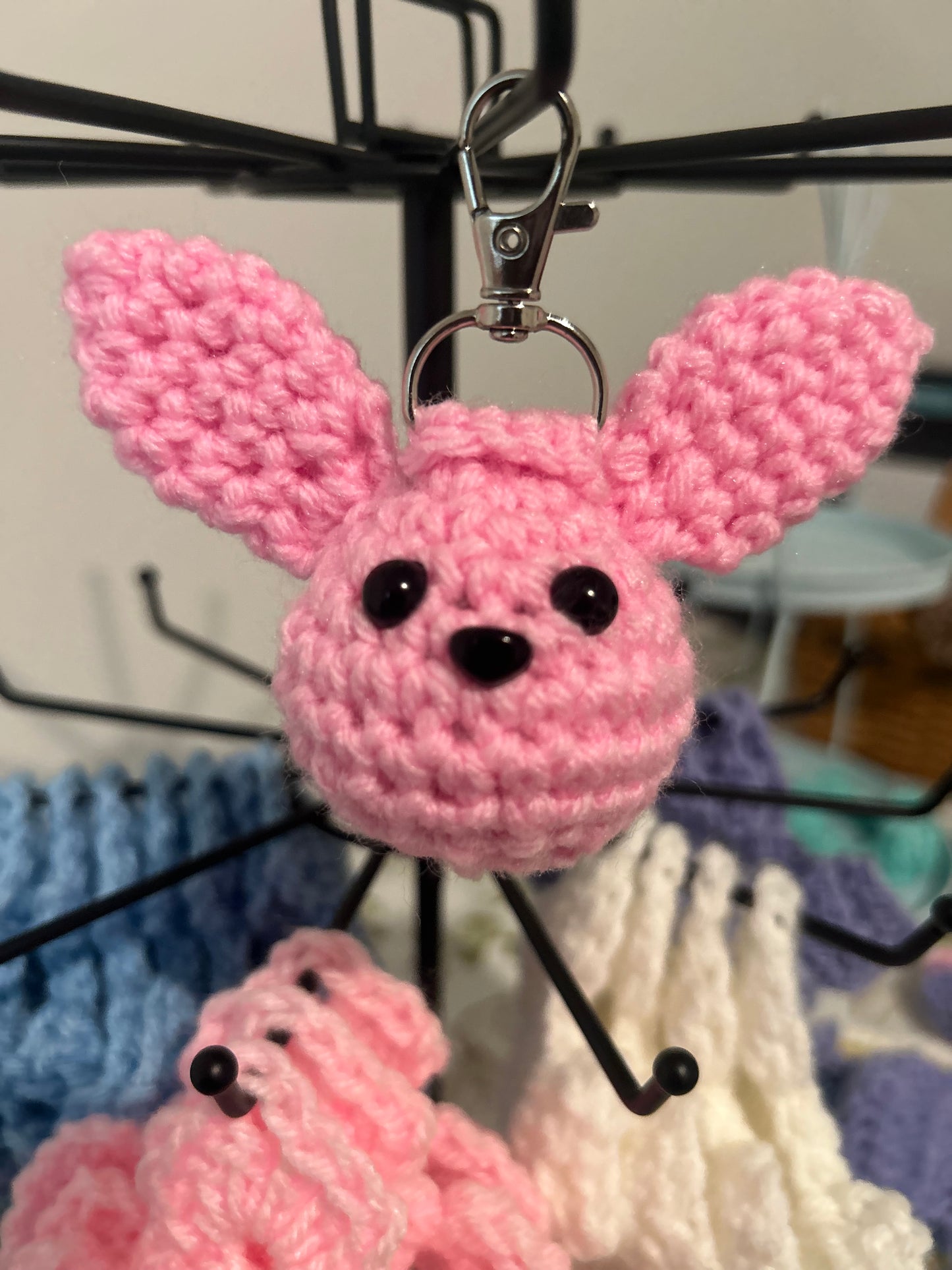 Easter bunny keychain